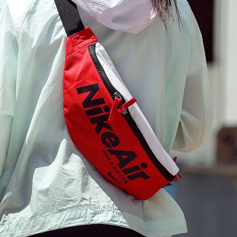 Nike Heritage Polyester Fanny Pack Regular Unisex University Red Casual CT5226-657