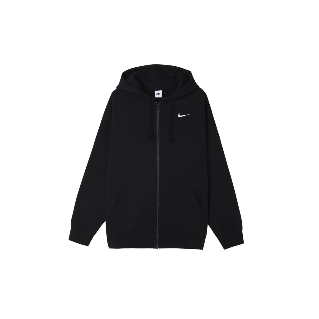 Nike Zippered Fleece Lined Hooded Jacket Women Jackets Black DD5635-010