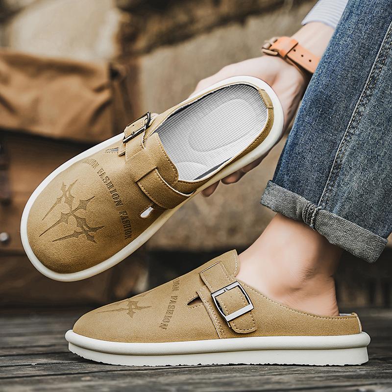 Sapatos Esportivos Masculinos Verão Mules Sem Encosto Chinelos Casuais Sapatos Tênis Tamanho Plus para Estudantes Sandálias Tamanho Grande 39-47