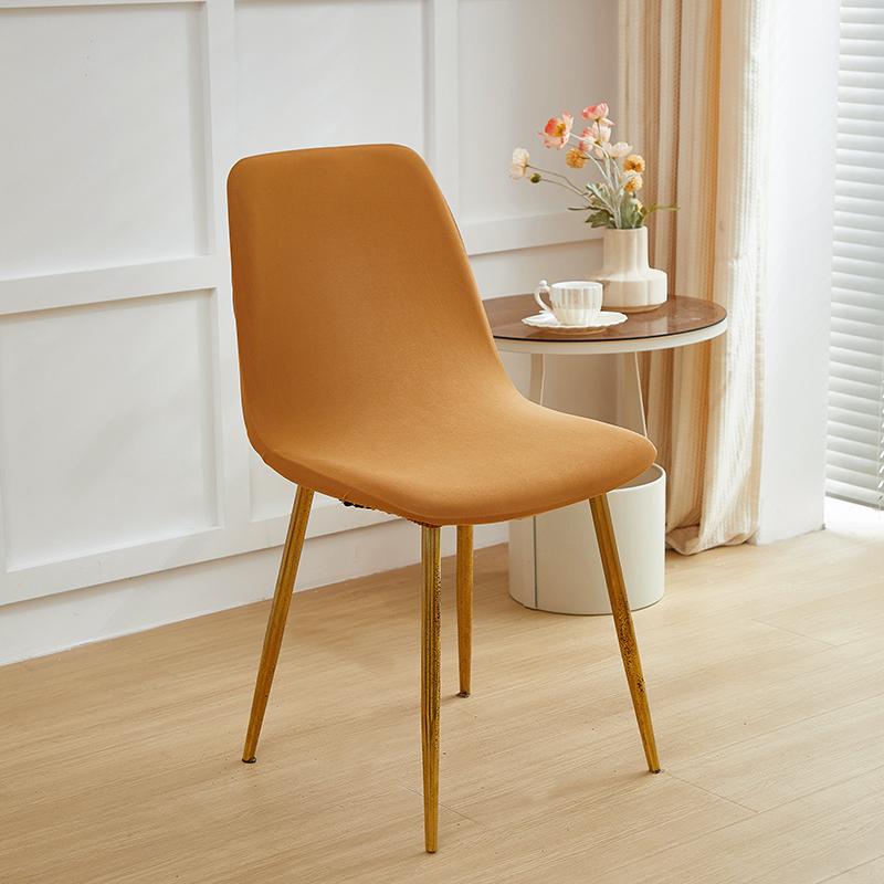 Solid Spandex Elastic Shell Chair Cover Stretch Dining Room Stretch Chair Cover Seat Covers Slipcover Summer