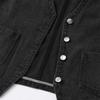 Denim Vest Jacket    Vintage Women Casual Solid Color Sleeveless Jean Jacket Top