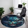 1pc Whimsical Feline Office Round Area Rug, Indoor Mat Suitable For Office, Under Office Chairs Bedroom Living Room Home Decor, Room Deco 179