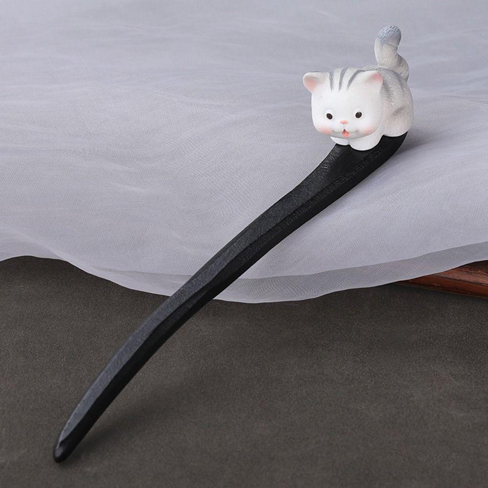 Tool Wood Cheongsam Ancient Style Hairpin Wooden Hairpin Chinese Style Headwear Hanfu Hair Sticks