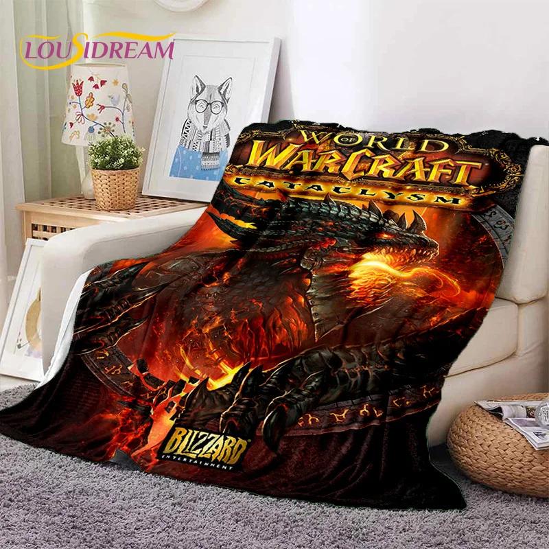 WOW, World of Warcraft Demon Hunter, Lich King Game Flannel Blanket for Beds Bedroom Sofa Picnic,Throw Blanket Outdoor Leisure