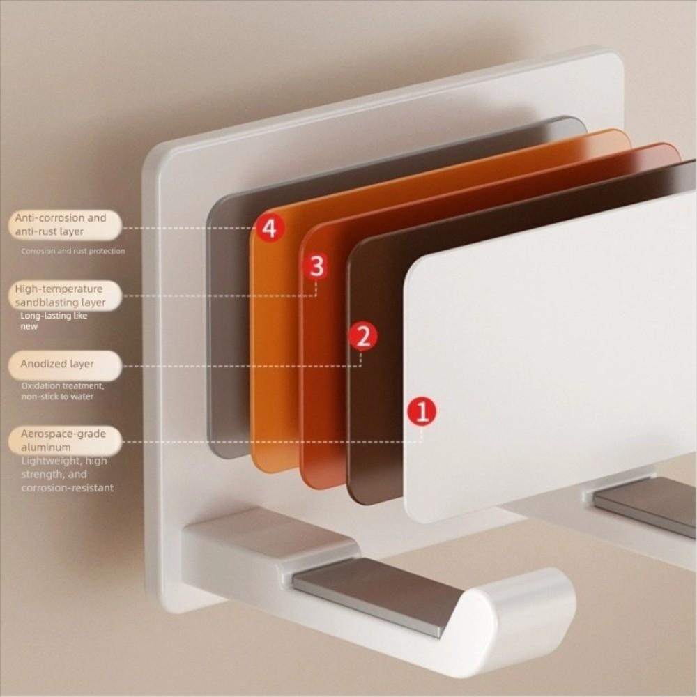 Wall Mounted Hair Dryer Holder with Non-Slip Pad air Dryer Storage Rack Dryer Hair Stand  Bathroom