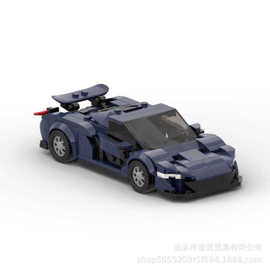 MOC-59932 P18 Grid Car Compatible With Building Blocks Toy Boy Sports Car