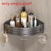 Space Aluminum Corner Shower Shelf With Multilayer Design For Bathroom Storage