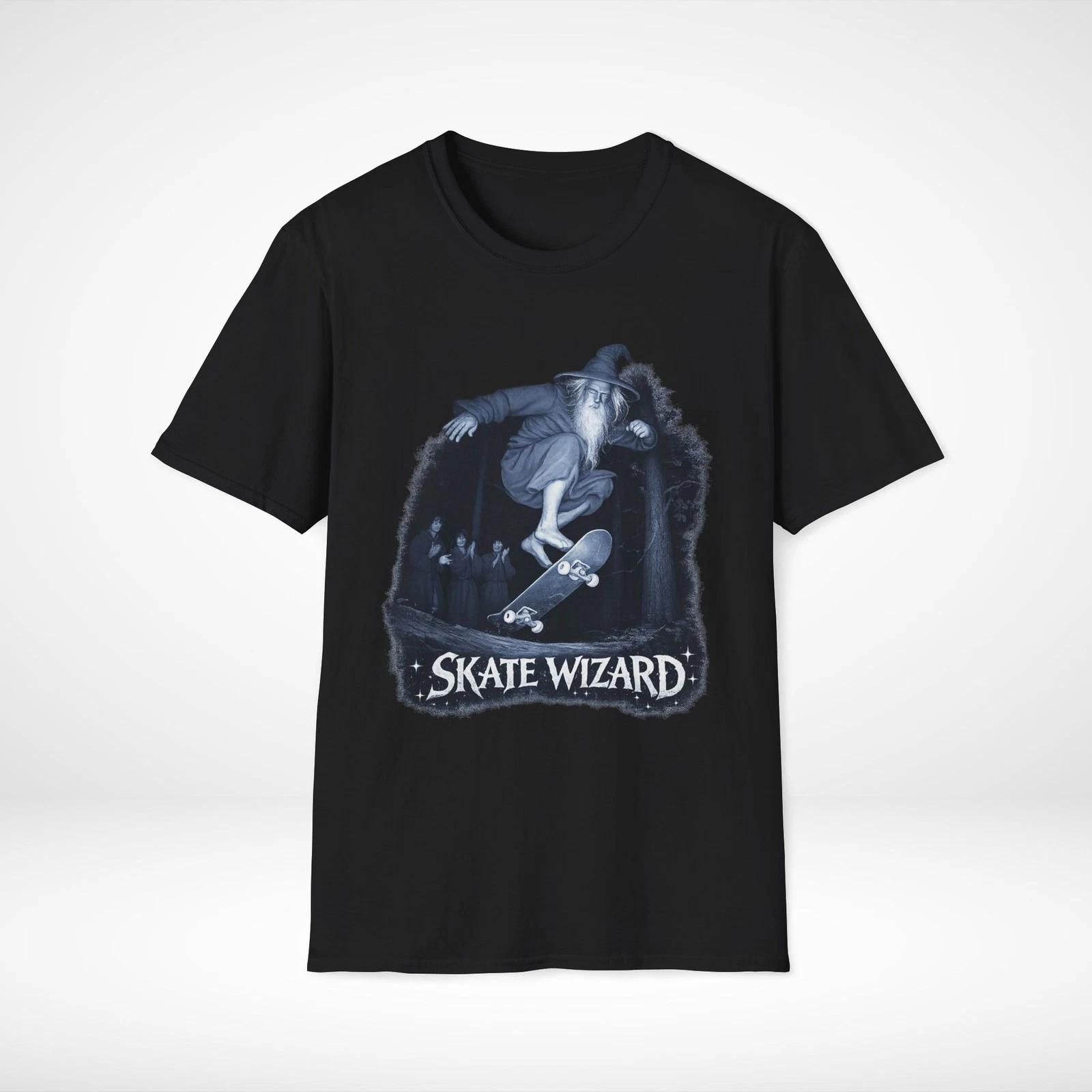 Gandalf Skateboard Lord of the rings shirt tee LOTR hobbits top black kickflip 3XL