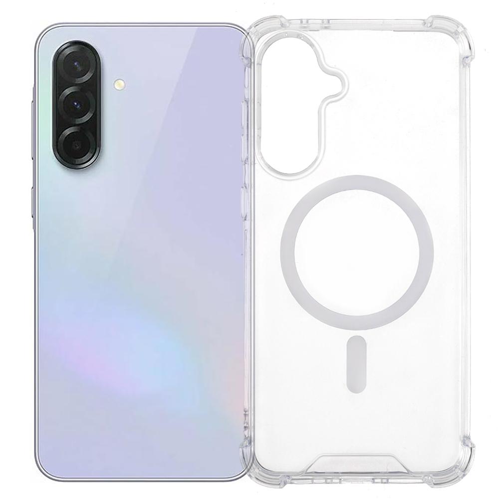 For Samsung Galaxy A36 5G Clear Phone Case Compatible with MagSafe 1.5mm Shockproof Back Cover