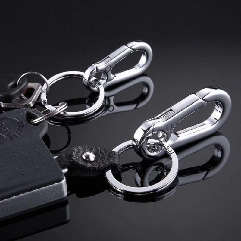 Men Stainless Steel Horseshoe Buckle Climbing Keychain Anti-Lost Buckle Hanging  Key Ring Car Decoration Gift