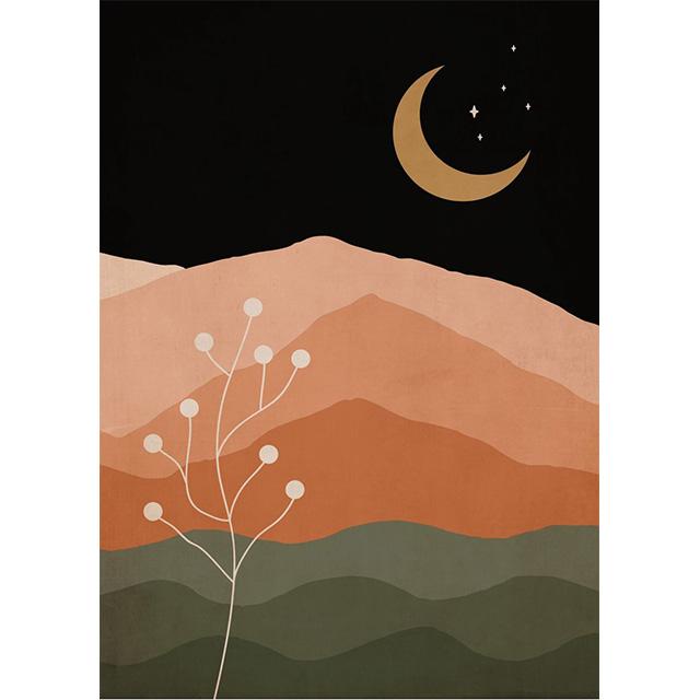 Abstract Boho Celestial Collection Prints Poster Canvas Painting Modern Wall Art Picture For Living Room Bedroom Home Decoration