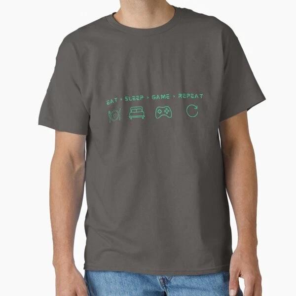 Eat Sleep Game Repeat Classic TShirt Made In UsaAus TShirt S2xl S