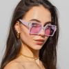 Protective Glasses 1/2pcs Vintage Large Frame Square Sunglasses Women Brand Big Frame Female Glasses Fashion Gradient Eyeglasses