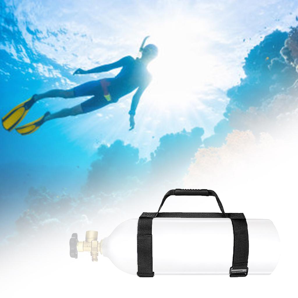 Air Cylinder Carrier Bottle Holder Strap Dive Tank Carrier with Handle Underwater Diving Cylinder Carrier Holder