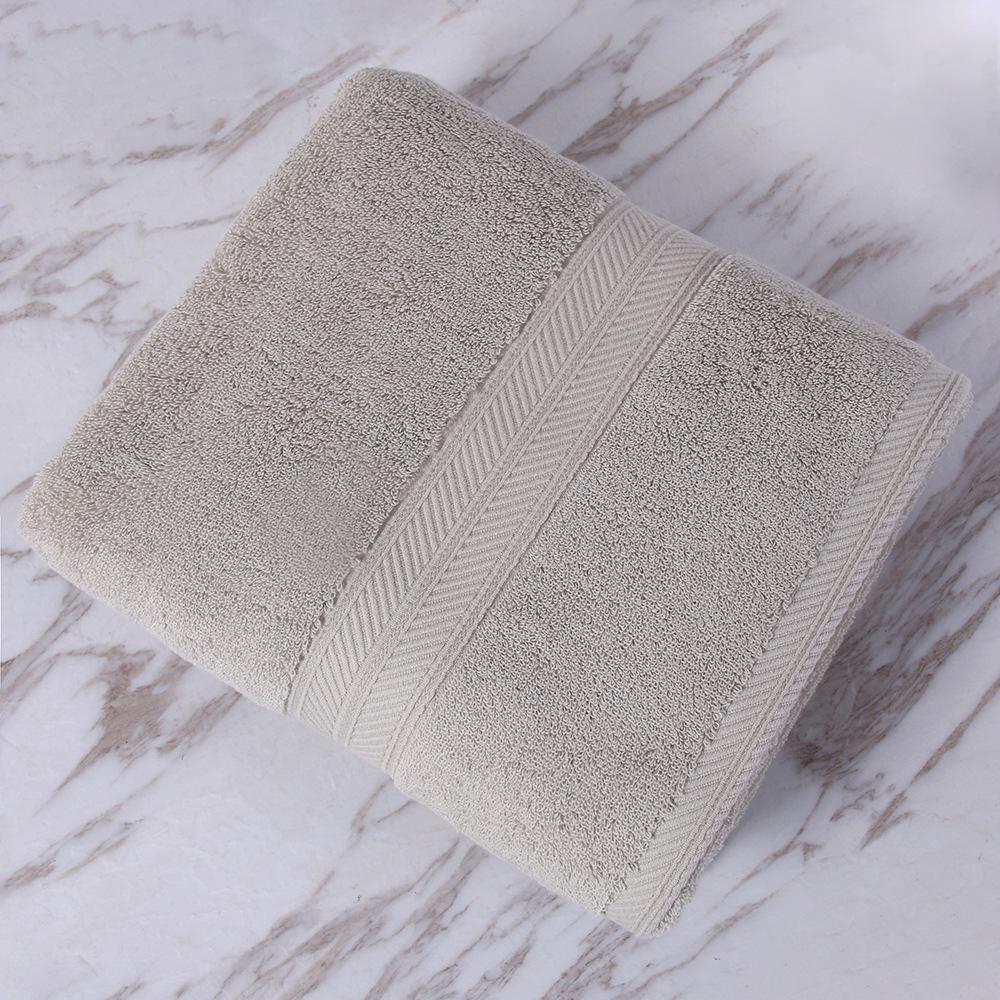 Pure Cotton Class A Soft Absorbent Embroidered Bath Towel - Luxurious, Thickened for Adults