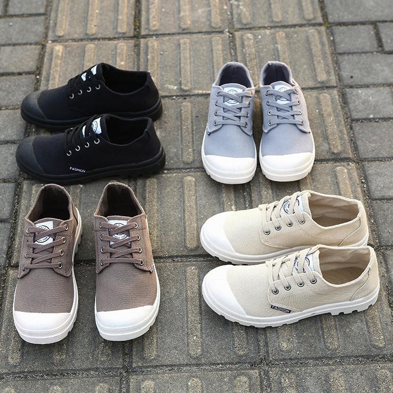 Fashion Casual Simple Men Shoe Spring Canvas Shoes Low-top Student Men Shoe Trend Breathable Sports Hiking Shoe Chaussure Homme