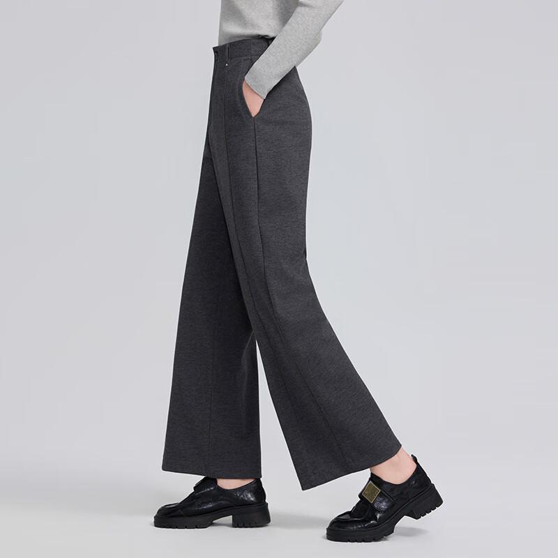 Tatu Women's Wool Blend Relaxed Fit Casual Trousers