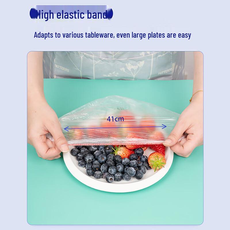 Miaojie Klappdeckel Einfach-Zieh PE Lebensmittelabdeckungen