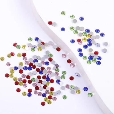 SS4 Kristal Olmayan Düzeltme Flatback Çivi Rhinestones Nail Art Dekorasyon 3D Nail Art Dekorasyon Taş 1440 adet/paket