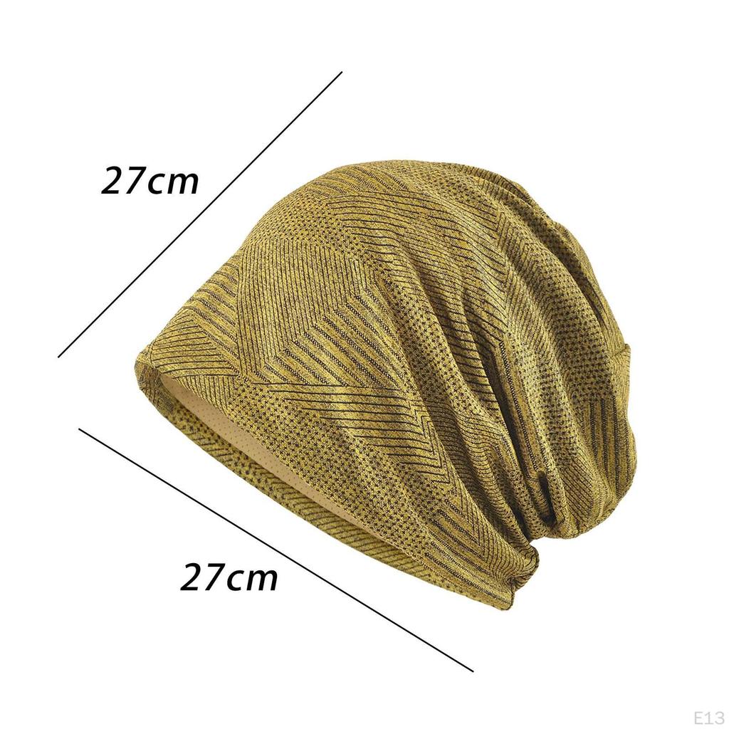 Breathable Beanie Hat, Comfortable Lightweight Wrap Head Scarf, Soft Unisex Bonnet Headgear for