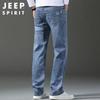 JEEP SPIRIT Men's Straight Fit Stretch Casual Jeans