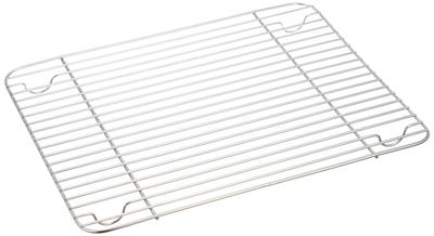 Ikeda Rectangular Baking Tray Fine Processed Stainless Made In AEK3408 Mesh, 21-piece Capacity, Mesh, Eco-Clean Steel, Japan,