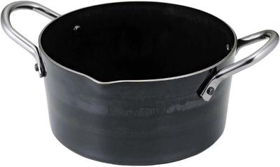 Shimomura Kikaku Thick Bottom Tempura Pot 16cm In Made of Crispy Oil Temperature Does Not Drop Small Small Frying Fried Fried 45650 [Made Japan] Iron,