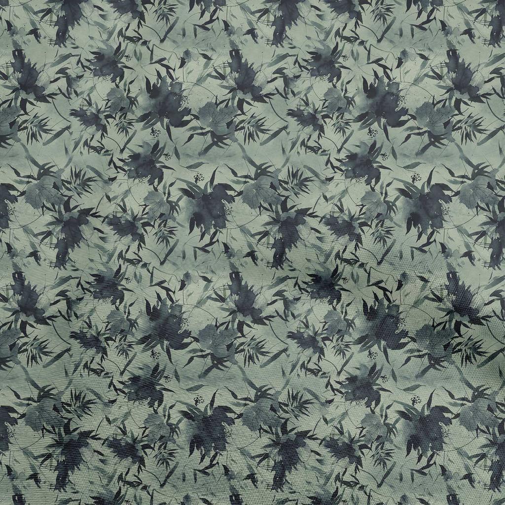 oneOone Cotton Poplin Brown Fabric Abstract Floral Diy Clothing Quilting Fabric Print Fabric By Yard 42 Inch