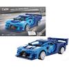 Plastic Construction Set Cada Blue Race Car with Remote Control