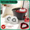 Vileda O-Cedar EasyWring 1-Tank Sistemi için Spin Mop Pedleri Değiştirilebilir Başlıklar Mop Yedekleri Mikrofiber Mop Başlığı Ev Temizlik Aletleri