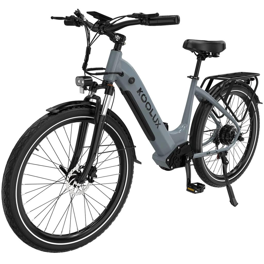KOOLUX X2 Multi Terrain Electric Bike With TowSeat 48V13.5Ah  500W E-Mountain Bike 26 Inch Road Tires Adult City Commuting Electric Bicycle