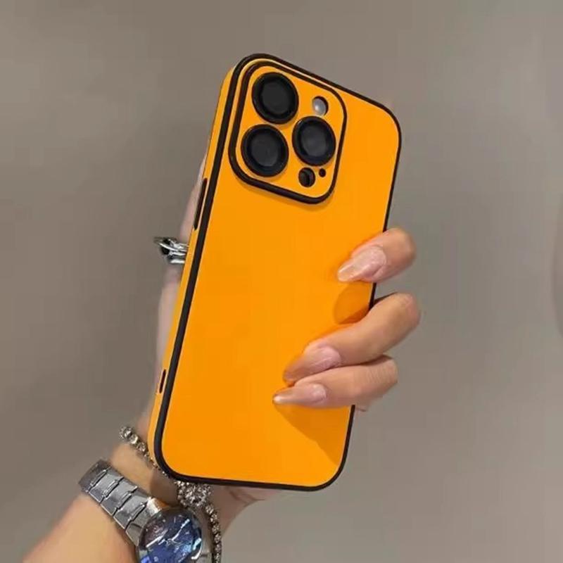 Luxury Matte Cortex Phone Case For For Iphone 11 12 13 14 15 16 Pro Max Plus Shockproof Lens Protection Bumper Back Cases Cover