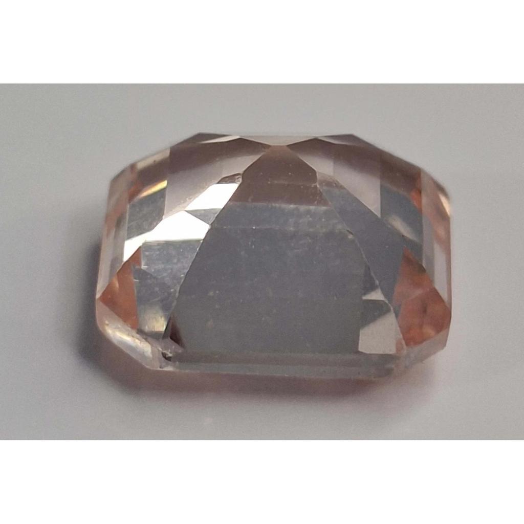 Asscher Cut Natural Peach Morganite 7-9 Ct Beautiful Certified Loose Gemstone