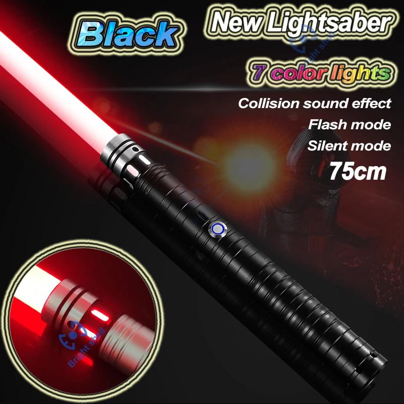 Metal Lightsaber Laser Sword Toys RGB Light Saber 15Color Change Kids Soundfonts Force FX FOC Blaster Toys Jedi Laser Sword Gift