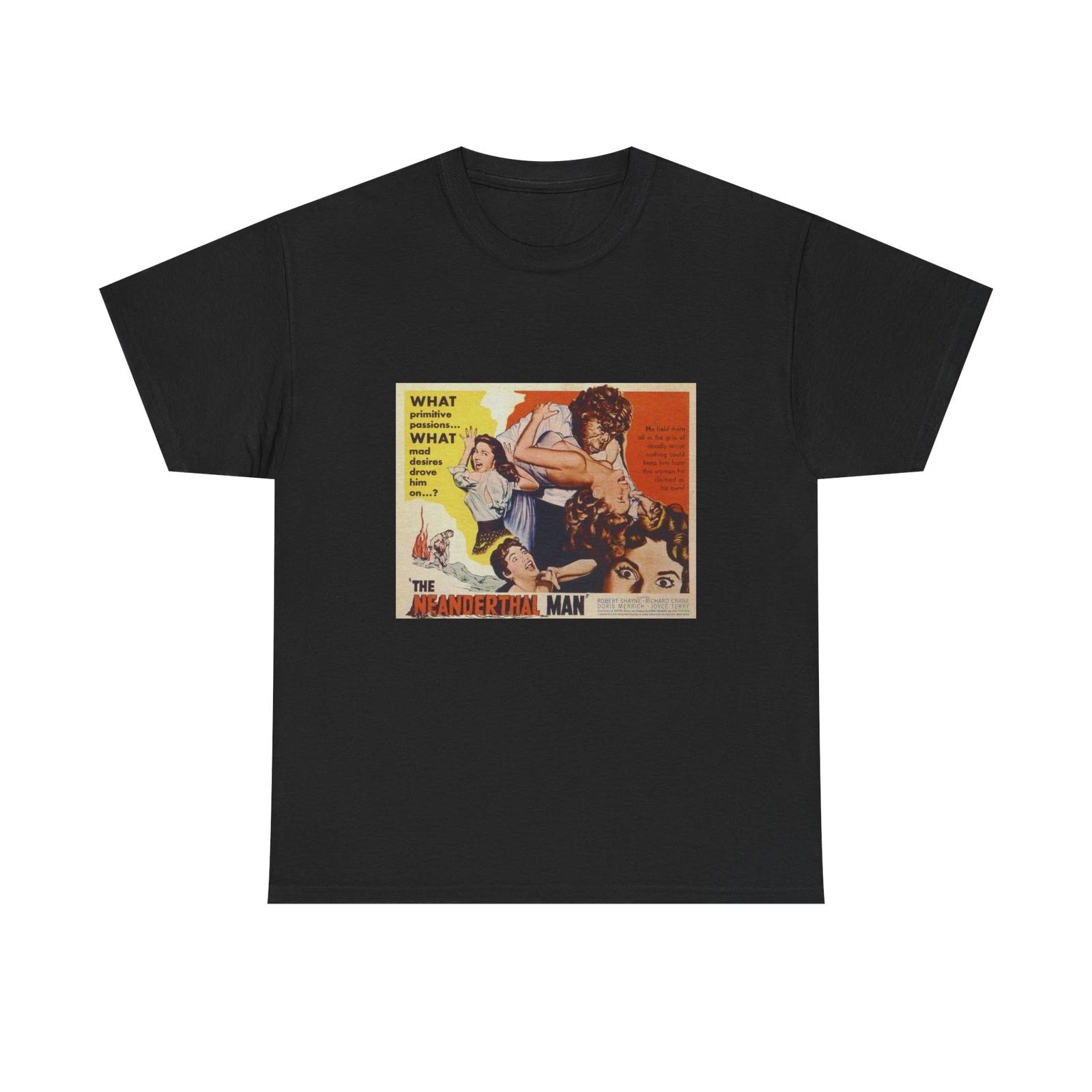 The Neanderthal Man 1953 Vintage Retro Cult Movie Poster Unisex kids boys kids boys kids boys kids boys kids boys T-shirt 150