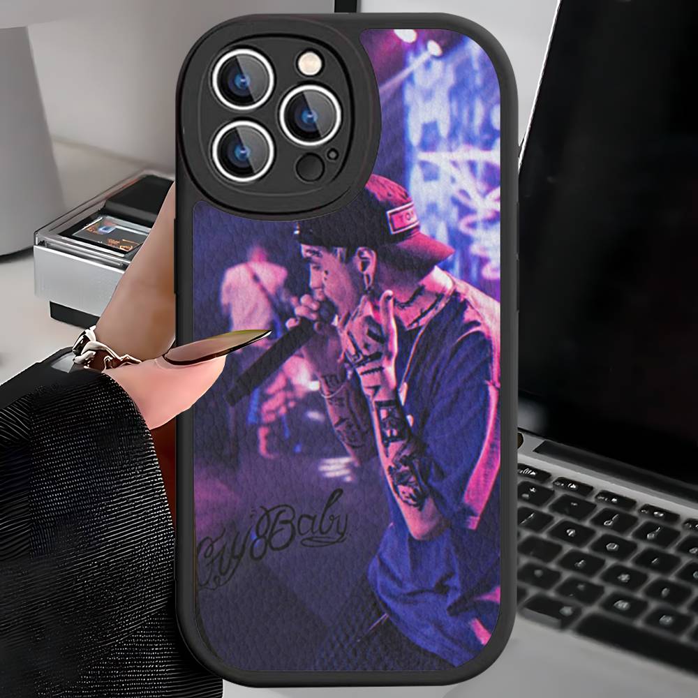 Emo Rapper Lil Peep Phone Case For IPhone 16 15 14 11 12 13 Pro Max Plus Back Leather Shell