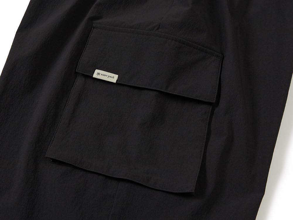Snow Peak Root Cargo String Pants and Size L GS-S25FURPT66, Men's Women's, Black,