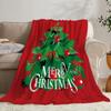 Weihnachten Kreative Überwurfdecke Flanelldruckdecke Superweich Kuschelig Sofadecke Nickerchen-Decke Wohndecke Perfektes Wohngeschenk für Sie