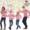 Where's Wally Halloween Costume Fun And Smart Uk Anime Cos Dress-up Outfit