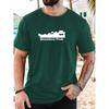 Men's Quandary Peak Pattern Summer Casual Crew Neck Short T-Shirt