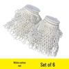 Billiard Table White Cotton Net Set (6 Pcs)
