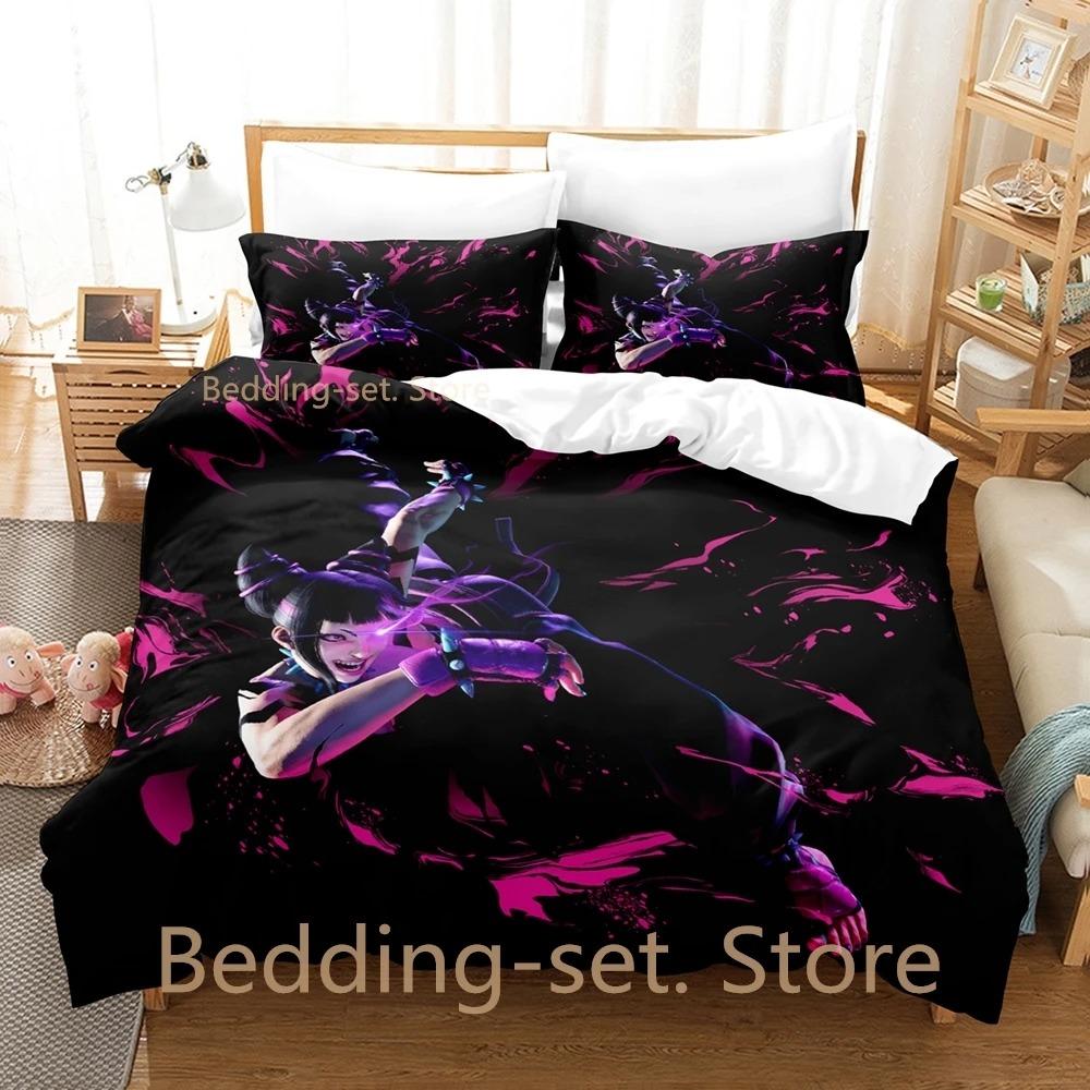 Comforter Juri Han Bedding Set Single Twin Full Queen King Size Bed Set Adult Kid Bedroom Duvet Sets 3D Print Anime Bed