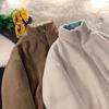 Corduroy Jacket with Lamb Wool on Both Sides, Women's Winter Loose and Thick Cotton Coat with Added Velvet