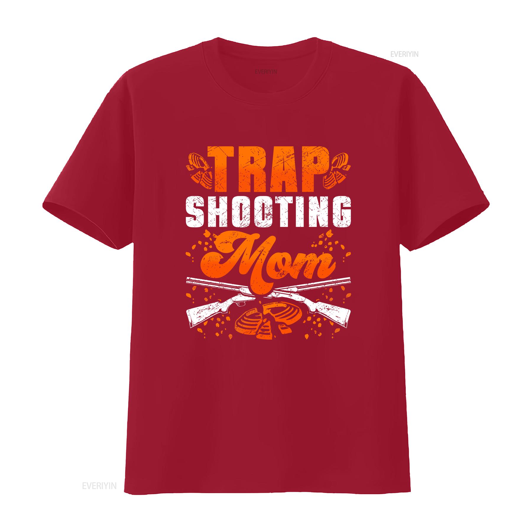 

Trap Shooting Mom T Shirt For Best Shooter Clay Pigeon Fan Hobby Interest Extreme SweaT vintage Washed Stretched Breathable S