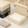 Four-Piece Foldable Linen Closet Storage Box Set with Window