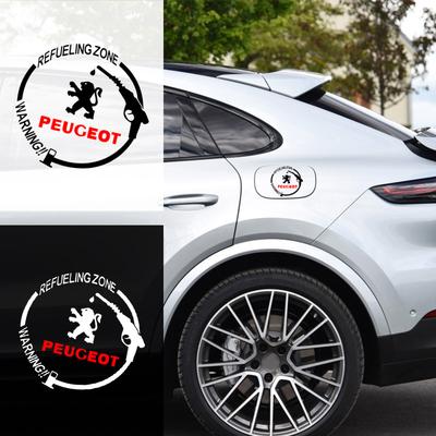 Car Fuel Tank Cap 3D Stickers Vinyl Fashion Decoration Decals For 308 408 508 RCZ 208 3008 2008 206 207 108 406 407 408 206 207 208 306 307