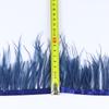1 metr nadýchaný ozdobný lem z pštrosích per 8-10 cm přírodní péřová třásňová stuha pro řemesla svatební párty šití dekorace oblečení