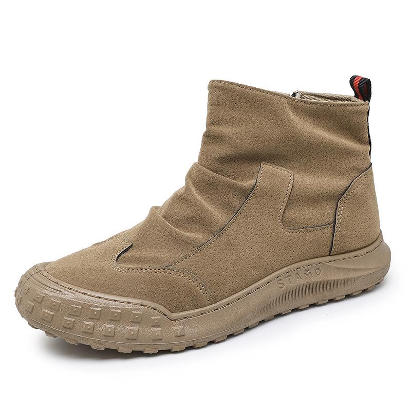 Men's shoes autumn 2025 new waterproof, non-slip and wear-resistant tooling shoes trendy versatile shoes men's casual labor insurance shoes