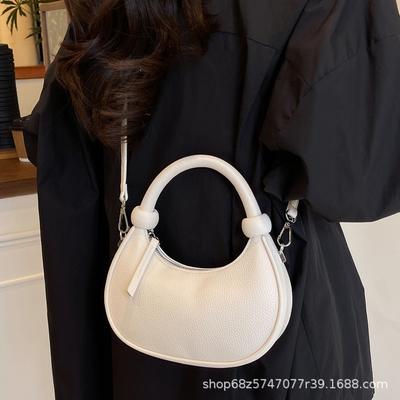 2025 novo design de nicho bolsa de luxo leve feminina Sen Meng moda trendy senso de moda bolsa de axila bolsa de ombro mensageiro