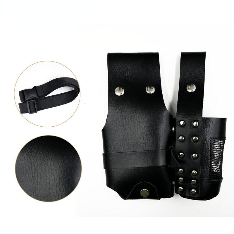 PU Leather Haircut Scissors Bag Professional Salon Pouch Bag Hairdressing Scissors Case Holster Electric Clipper Storager Bag